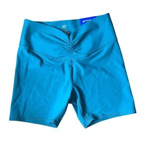 JoyLab High-Rise Ruched Waist Athletic Shorts – Blue – Size M – NWT